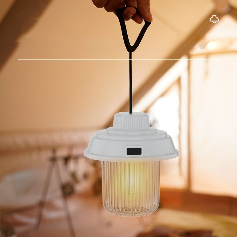 Illuminate Your Adventures with the Retro Rechargeable Multi-Function Camping Lantern